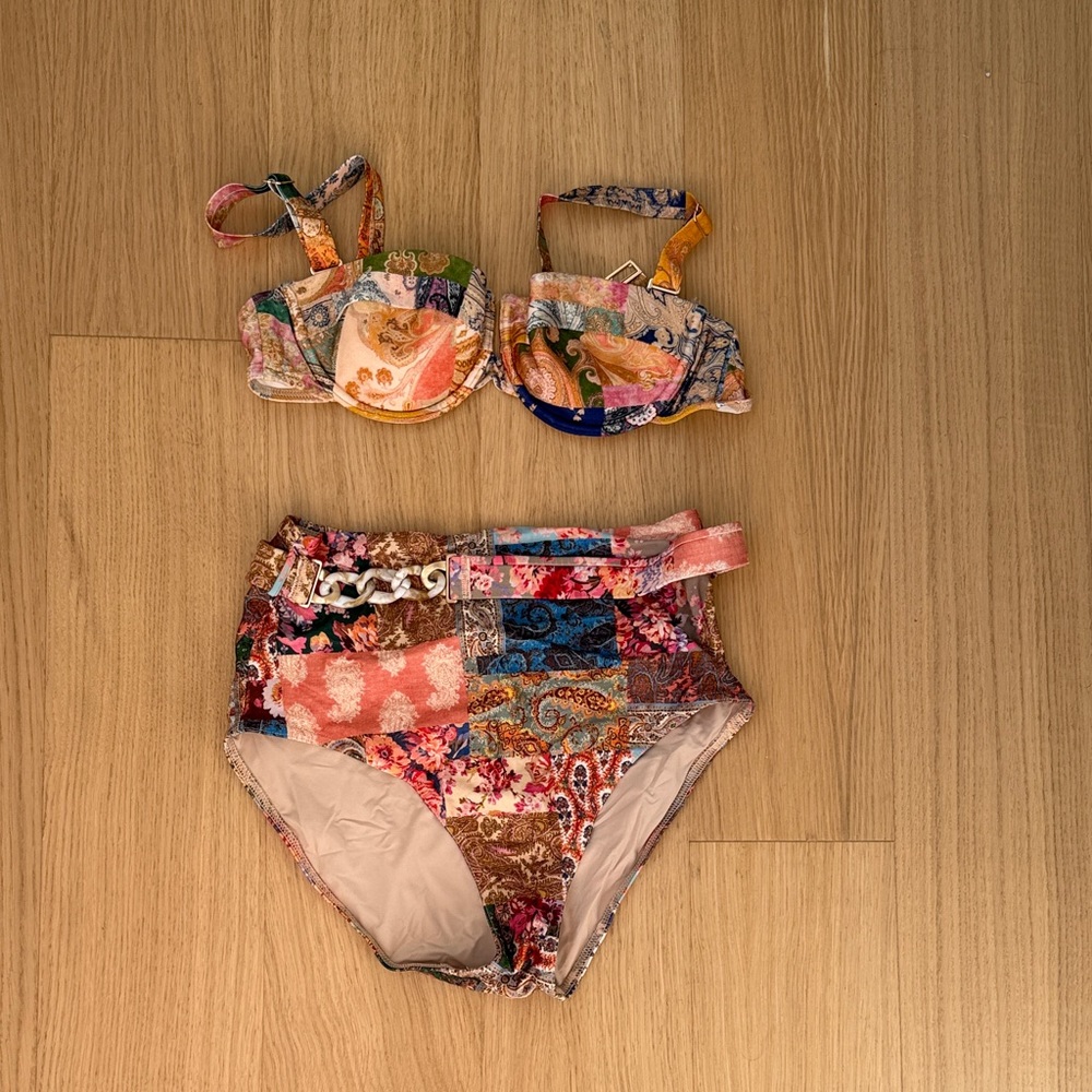 Zimmermann Vibrant Patchwork Bikini
